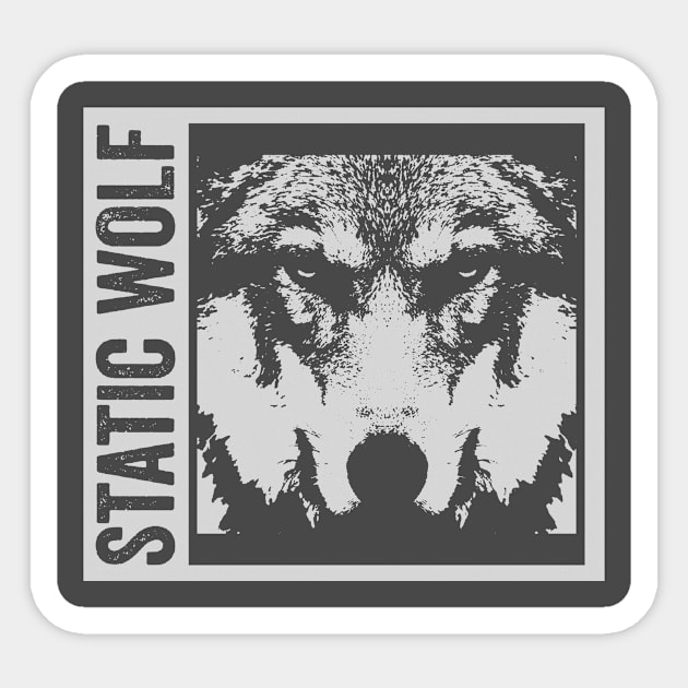 Static Wolf Sticker by NoirEater